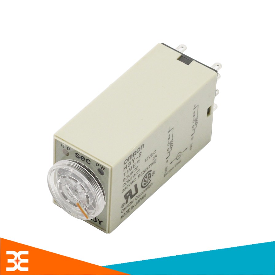 Relay Thời Gian Timer Omron H3Y-2 8P 12V