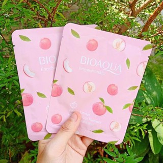 Mặt nạ trái đào Bioaqua Peach extract hexacpeptid extract, Dưỡng ẩm cấp nước, sáng da