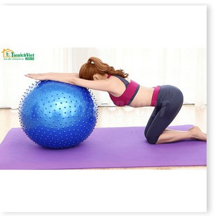 [HÀNG TỐT-CÓ VIDEO] Bóng tập yoga có gai massage cỡ lớn 75cm chất lượng tốt