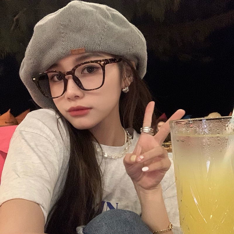 Mũ Beret Da Mỏng Thoáng Khí Phong Cách Hàn Quốc Cá Tính Cho Các Bạn Nữ