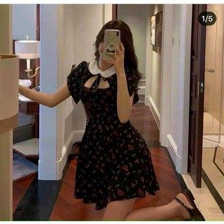 Đầm hoa nhí chocker bigsize (55->90kg)