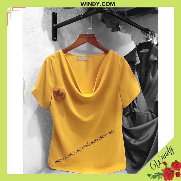 Áo sơ mi nữ tay cộc Lụa Hàn cổ đổ công sở đi chơi đều đẹp, sơ mi nữ đẹp tay cộc