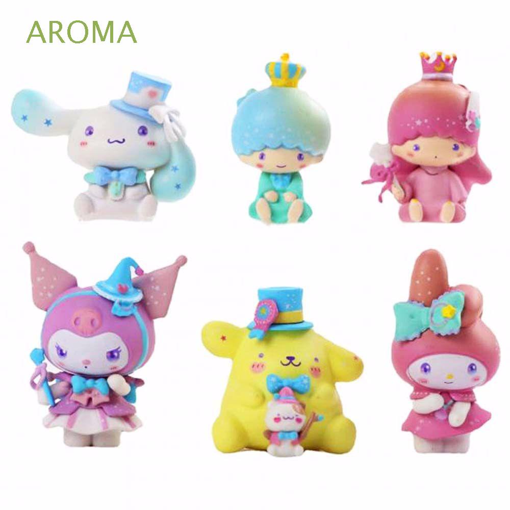 Set 6 Mô Hình Đồ Chơi Nhân Vật Hoạt Hình My Melody Kuromi