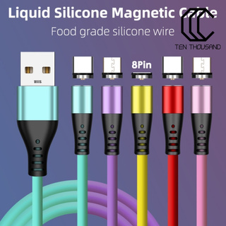 Dây cáp sạc nhanh nam châm 3a qc3.0 micro usb type-c