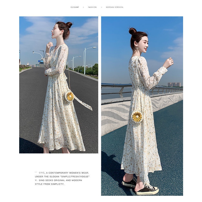 đầm công sở đầm dài đầm tay dài váy hoa nhí vintage váy bầu xinh váy cổ v đầm bigsize nữ đầm đi tiệc váy tiểu thư sang chảnh váy nữ xinh