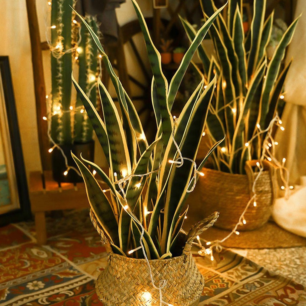 HARRIETT Lá Sansevieria Giả Nhiệt Đới Trang Trí Văn Phòng / Trong Nhà / Ngoài Trời DIY