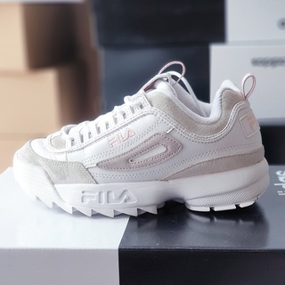 Giày Fila diruptor white grey, size 37, real 2hand