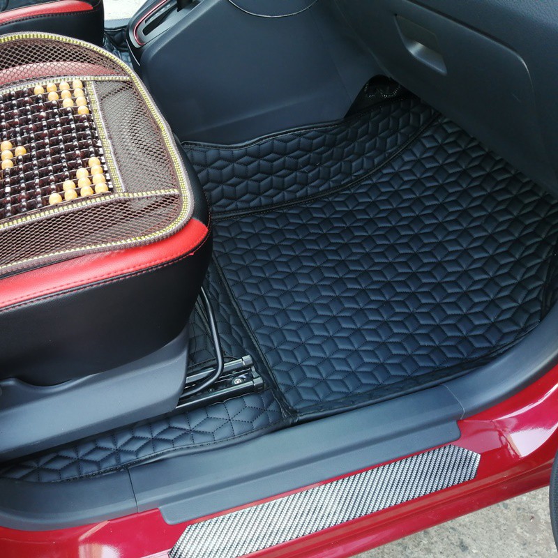 Thảm lót sàn da ô tô 6D, lót chân ô tô bằng da 6D cao cấp, may theo phối màu của khách hàng, may riêng theo từng xe
