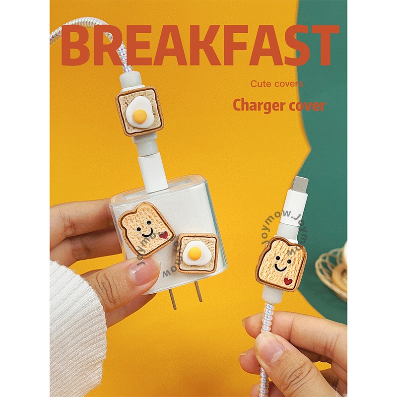 TPU Cute Charger Protector/Charging Cable Protector Compatiable for ip 18W 20W Fast Charger