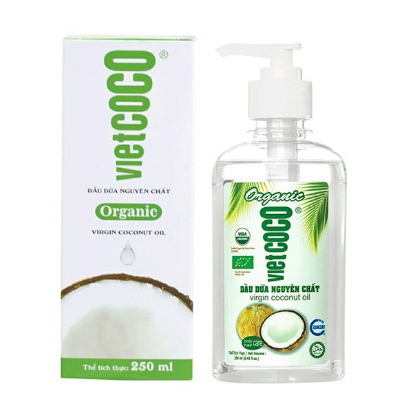 Combo Dầu Dừa Ép Lạnh Nguyên Chất Vietcoco 250ml + Tặng Dầu Dừa 30ml | BigBuy360 - bigbuy360.vn