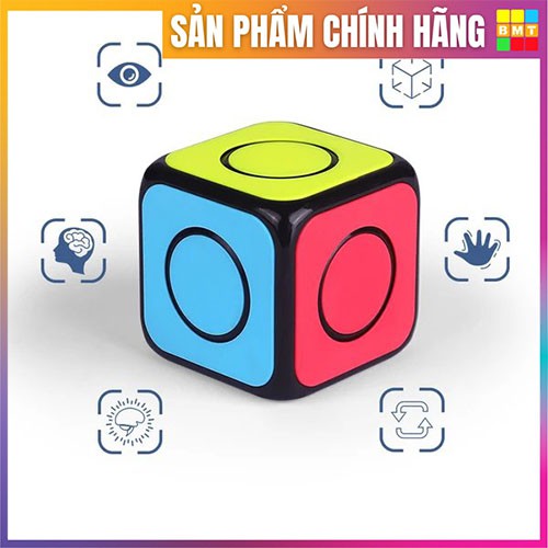 Rubik 1x1 con quay QiYi  Magic Cube Puzzle Spinner, Rubik spinner 1x1, Rubik biến thể, RUBIK BMT, đồ chơi thông minh