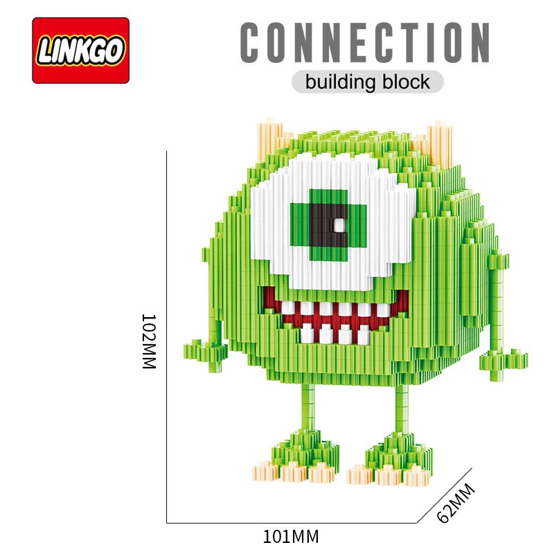 Mô Hình Đồ Chơi Lắp Ráp Ba Chiều Bằng Nhựa Họa Tiết Hoạt Hình Dành Cho Trẻ Em Và Người Lớn