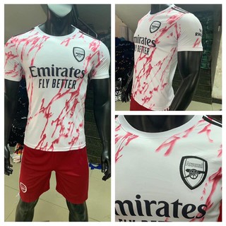 Áo bóng đá ARSENAL trắng 2020 2021