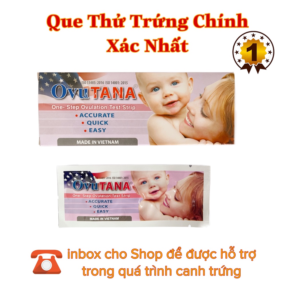 Que thử rụng trứng Ovutana - siêu nhanh, siêu chính xác