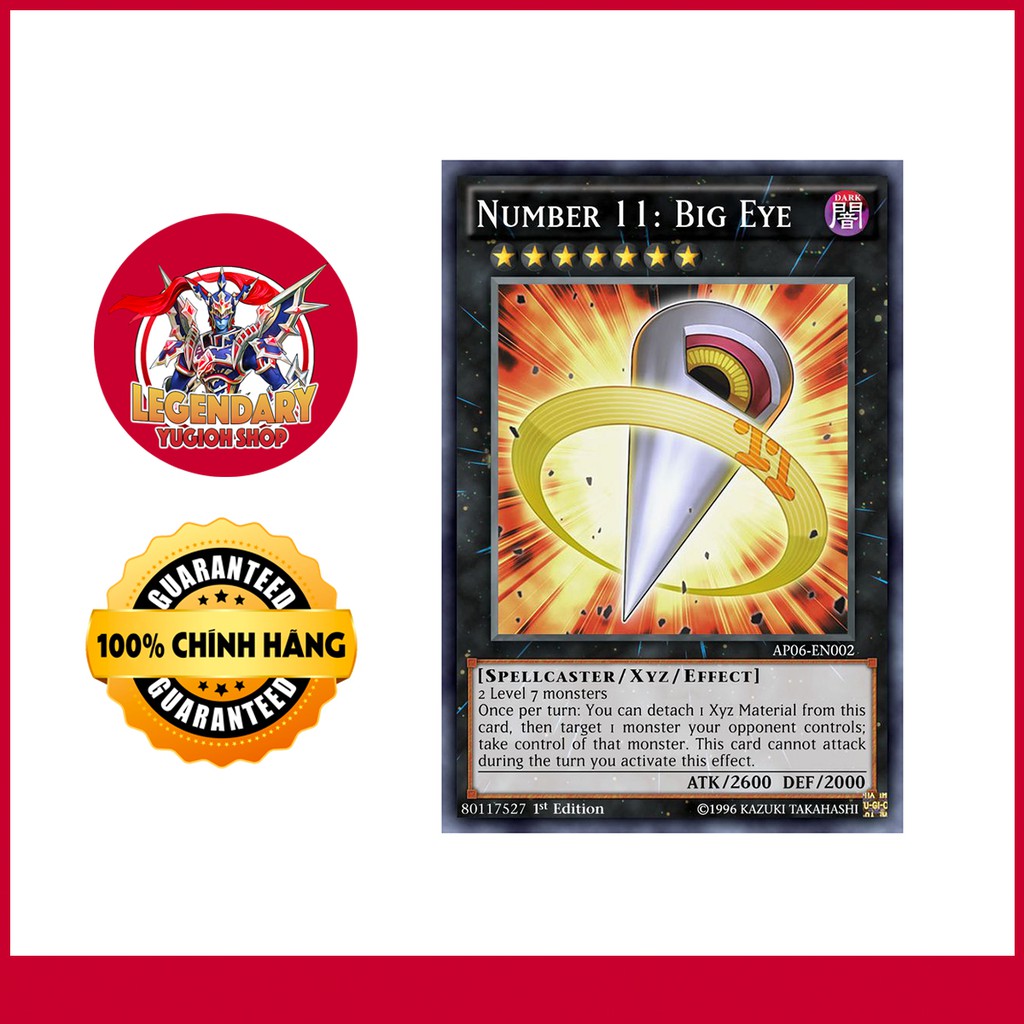 [Thẻ Bài Yugioh Chính Hãng] Number 11: Big Eye
