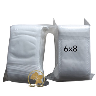 Set 100 túi lọc trà, đựng phân tan chậm kích thước 6x8cm