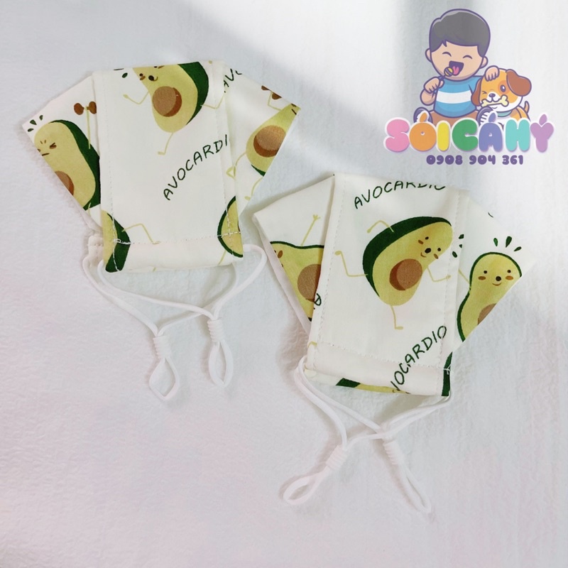 Khẩu trang vải 𝗟𝗜𝗡𝗘𝗡 cho bé 0-4 tuổi