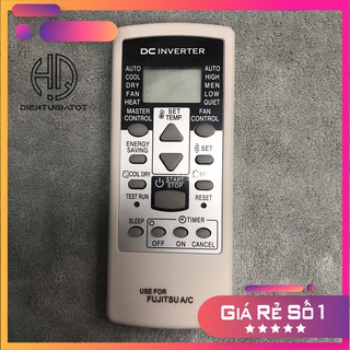 [GIÁ GỐC] - BH 3 THÁNG - Remote điều khiển máy lạnh FUJITSU xám Inverter