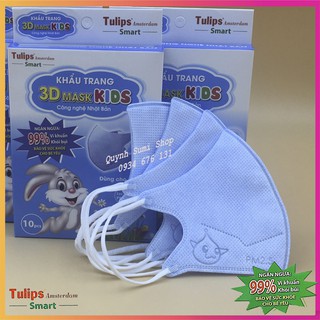 Khẩu trang trẻ em 3d mask tulips 4 lớp kháng khuẩncho bé từ 1 đến 6 tuổi - ảnh sản phẩm 4