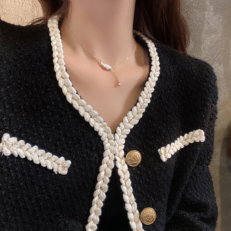 Dây Chuyền Hợp Kim Mặt Hình Đôi Cánh Xinh Xắn Nữ Tính