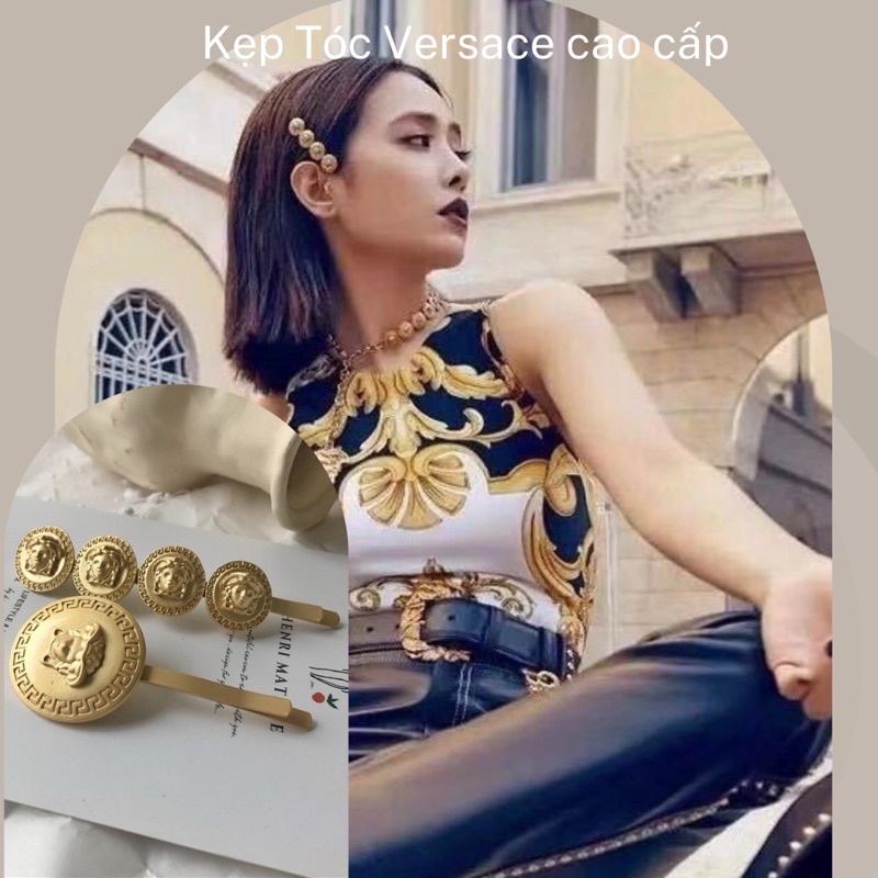 ✅Kẹp Tóc Versace Cao Cấp 3 Mẫu Để chảnh 1LRK