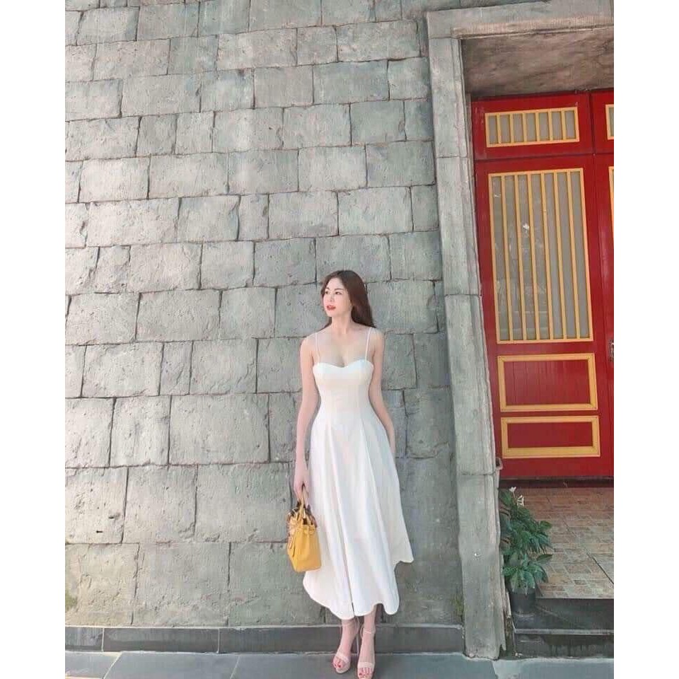 Đầm Maxi Hai Dây Hở Lưng Ba Màu - DM769 | BigBuy360 - bigbuy360.vn