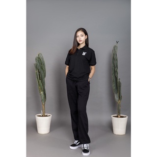 Áo Thun PoLo Nam Nữ BYS Basic Màu Đen