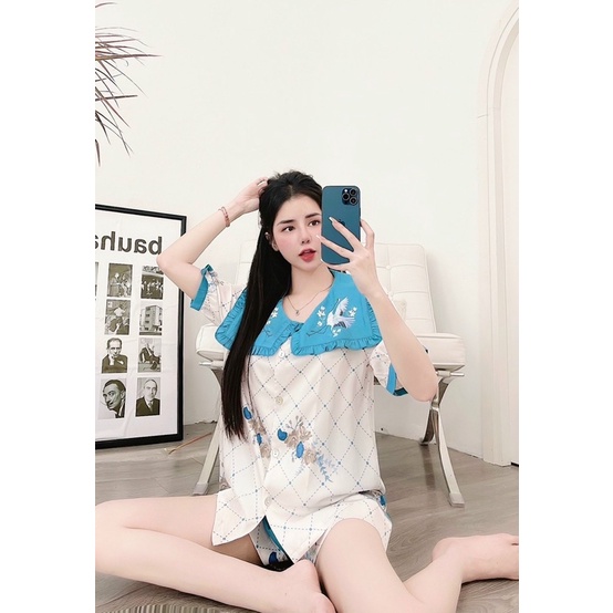 PYJAMA LỤA DÀI HOẠ TIẾT CAO CẤP MÃ 2022-149
