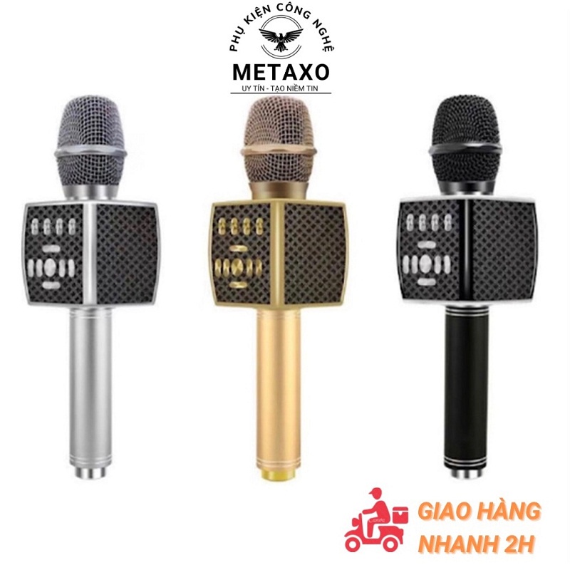 MIC KARAOKE CẦM TAY YS95 - MICRO KHÔNG DÂY CAO CẤP - LIVESTREAM - ÂM THANH SỐNG ĐỘNG - THẺ NHỚ - GHI ÂM