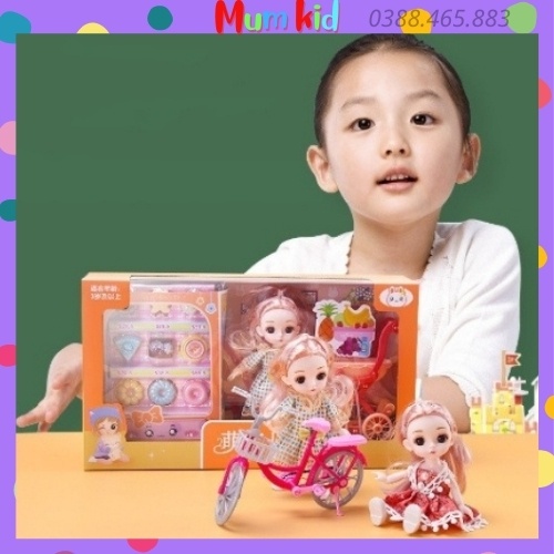 Bộ đồ chơi búp bê công chúa, búp bê chibi cho bé gái 2 3 4 5 6 7 8 tuổi. Trò chơi nhập vai cho con gái MUMKID9