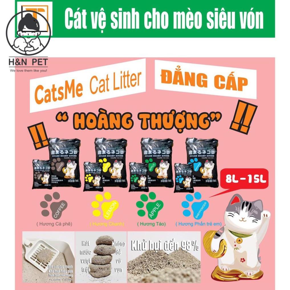 Cát vệ sinh Bentoniten cho mèo Catsme 8L H&amp;N PET