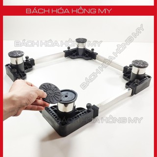 Chân đế máy giặt - kệ máy giặt tủ lạnh chống rung cửa ngang, cửa trước trụ inox chắc bền HMI