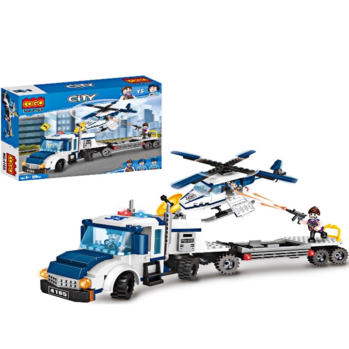 W084544 - 329PCS Đồ chơi Lego City Đội cảnh sát tuần tra 4165