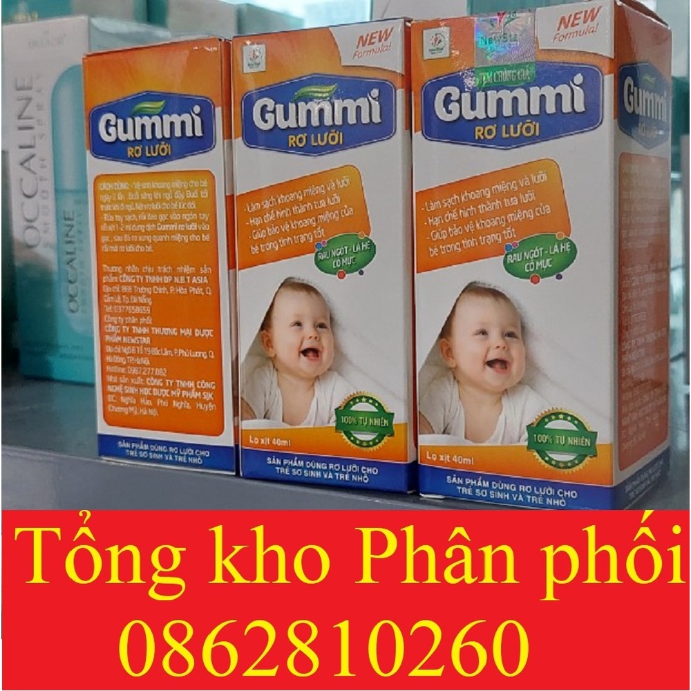 GUMMI dung dịch rơ lưỡi baby⚡️AN TOÀN CHO TRẺ SƠ SINH VÀ TRẺ NHỎ⚡️chiết xuất thảo dược làm sạch,phòng ngừa nấm