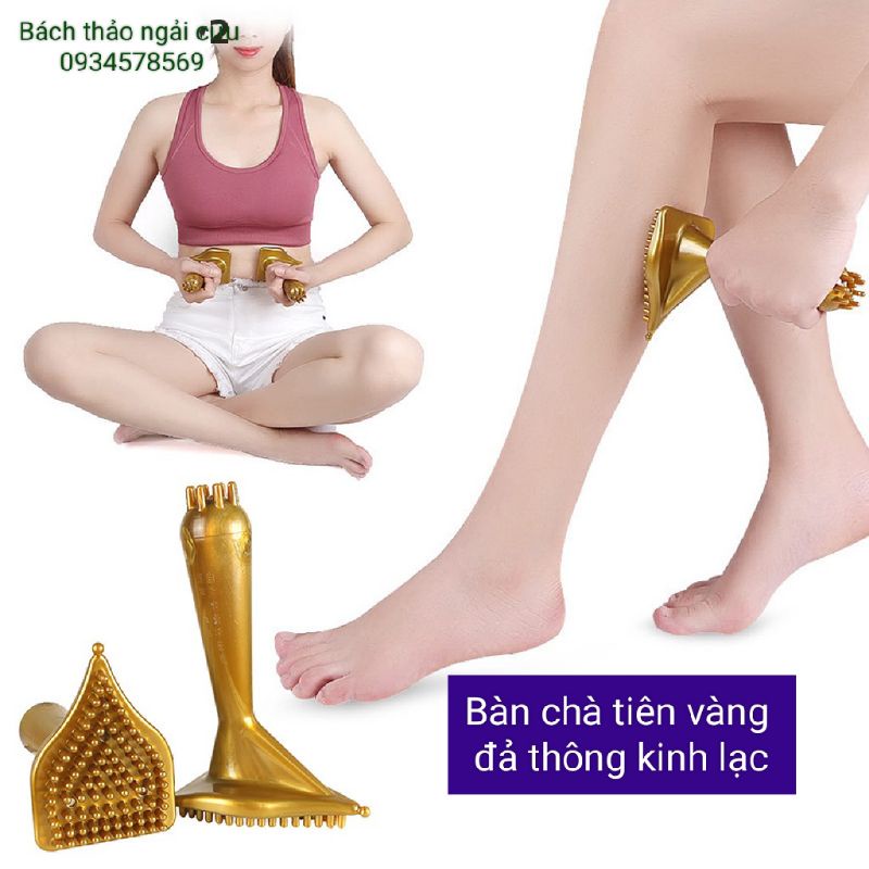 Bàn chà Tiên vàng đả thông kinh lạc.Bàn chà spa massage chăm sóc cổ vai gáy, thắt lưng