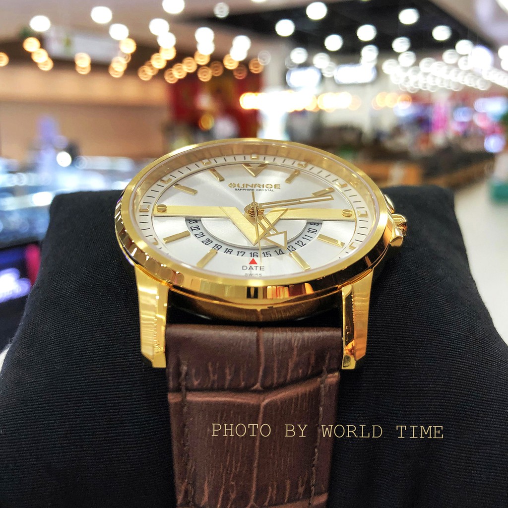 Đồng Hồ Nam Sunrise DM1116SWA G [ Chính Hãng Full Box ] Kính Sapphire Chống Xước , Chống Nước , Dây Da | BigBuy360 - bigbuy360.vn