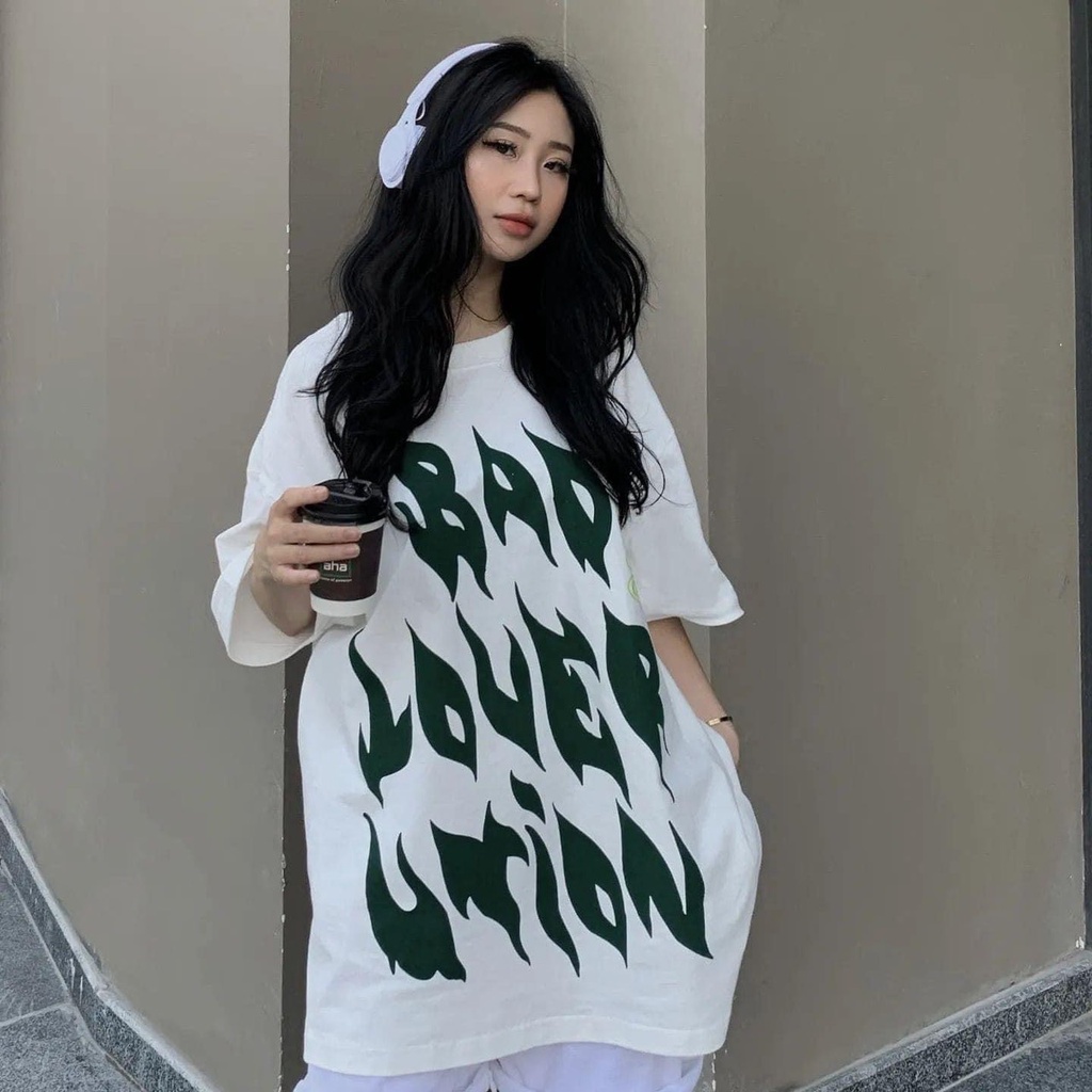 Áo Thun Nam Nữ Unisex Chữ Xanh Lá HOT TREND