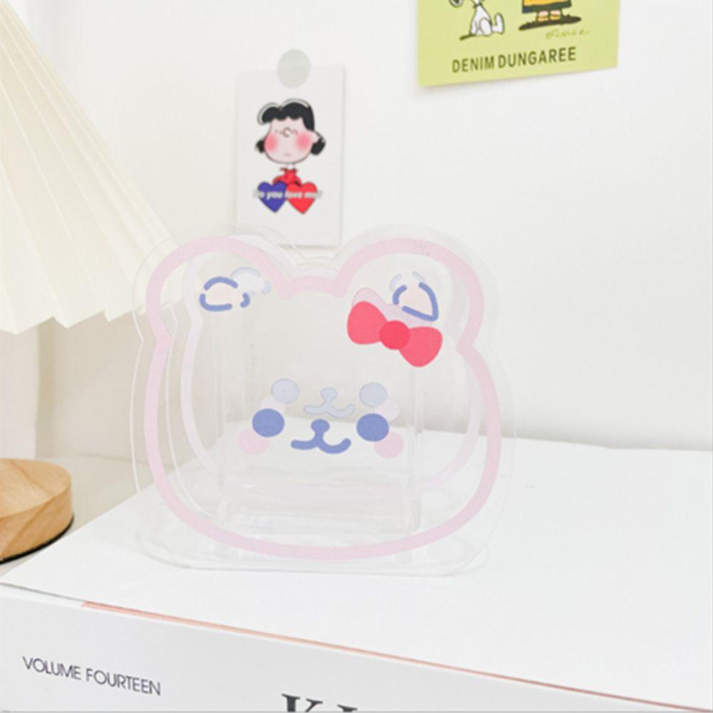 Lọ Cắm Bút Bằng Acrylic Họa Tiết Hoạt Hình Dễ Thương Đa Năng