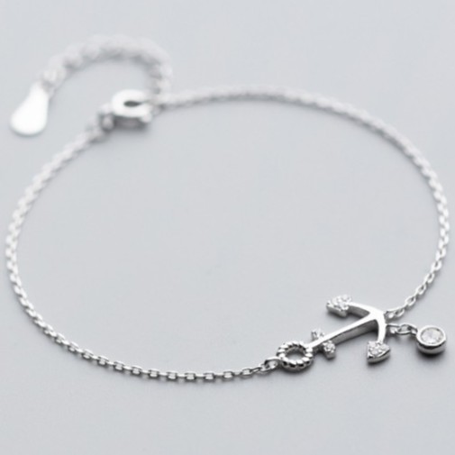 Lắc chân bạc 21 Centimeters Mỏ neo | BigBuy360 - bigbuy360.vn