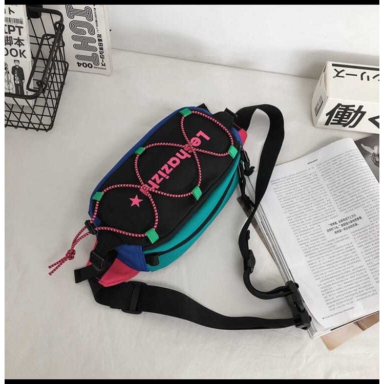 Túi đeo chéo ngực cỡ lớn bằng nylon thời trang dành cho nam
