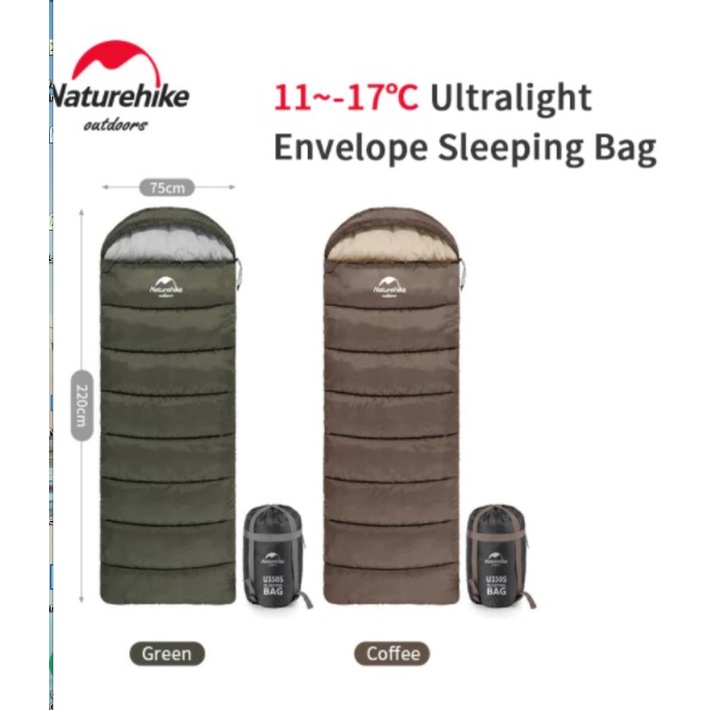 Túi ngủ đơn siêu nhẹ có mũ NatureHike NH20MSD07