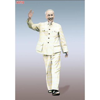 Tranh Dán Tường 3D, Tranh Thờ Bác Hồ- Đã tích hợp sẵn keo