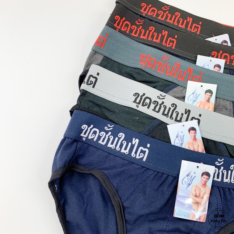 Quần Lót Nam Cotton Co Giãn Cao Cấp in Thái, Sịp Nam lưng lớn, cạp to cotton 2 chiều QLCTMEN-M02-THAI