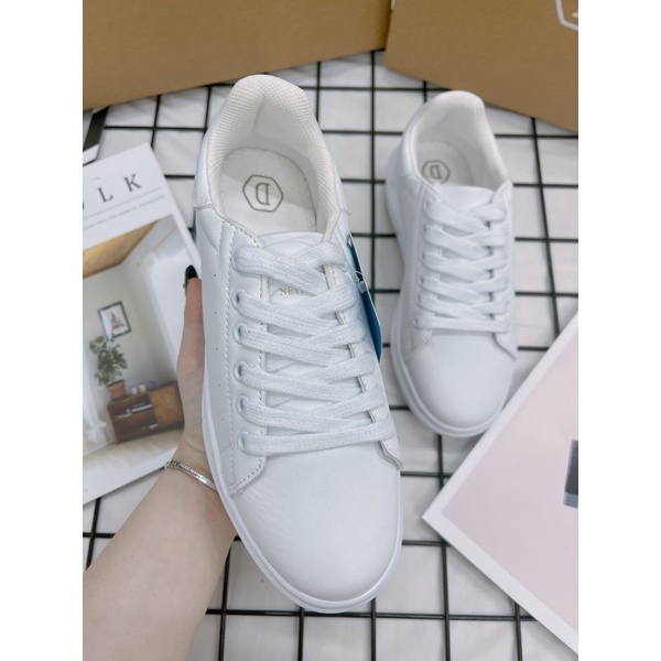 [CHÍNH HÃNG] GIÀY THỂ THAO DOMBA GÓT DA TRẮNG - DOMBA HIGH POINT WHITE H-9115 - FULLBOX CÓ SẴN - GIÀY ĐẾ CAO NAM NỮ