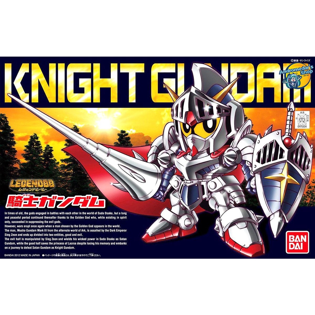 Mô hình lắp ráp Bandai SD BB370 Gundam Knight Gundam Plastic Model Kit