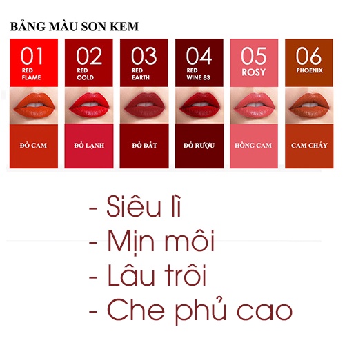 Son Kem Lì từ Socola Mịn Môi Lâu Trôi CHOCO LIPSTICK