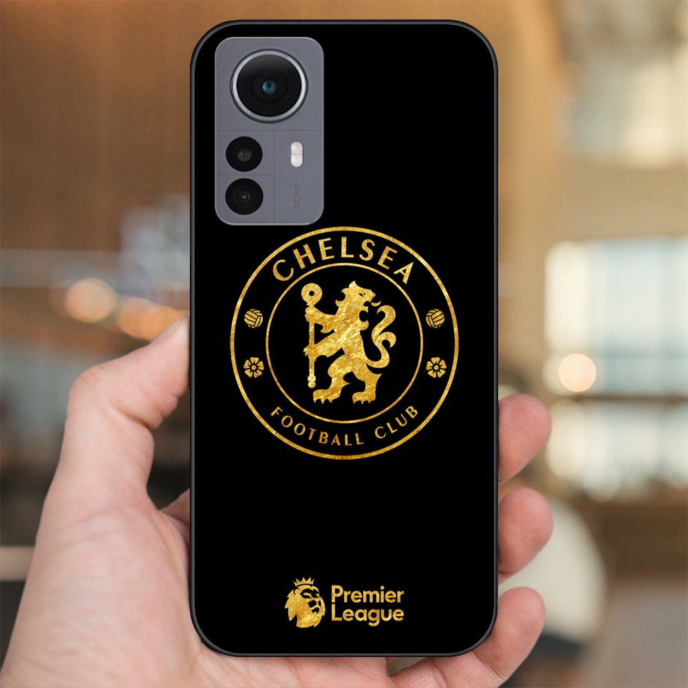 Ốp lưng Xiaomi 12 viền đen in hình Chelsea FC