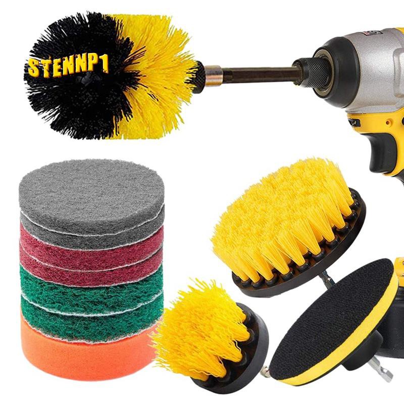 Bộ 12 Đầu Cọ Vệ Sinh Gắn Máy Khoan Điện Không Dây Đa Năng Tiện Dụng