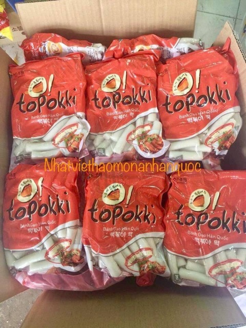 <HOT> 1kg Bánh gạo cay Tokbokki Hàn Quốc date mới