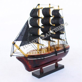 (Có video) Thuyền gỗ mini 20cm